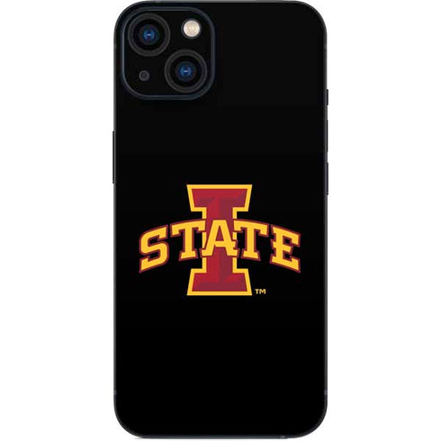 Iowa State University Primary Logo Black iPhone 14 Plus Skin